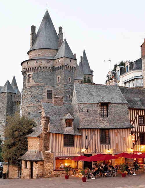 vitre, la, cite, medievale
